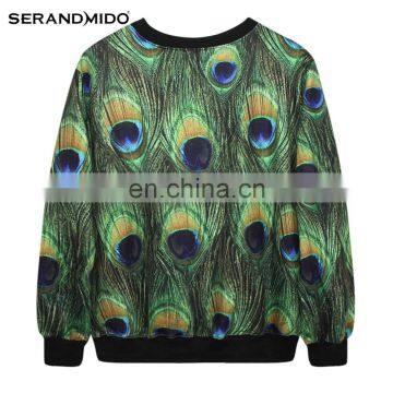 Women 3d Peacock Feathers Print Cheap China Wholesale Clothing photo-2