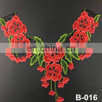B-019 Polyester Collars Simple Lace Neck Designs Embroidery Embroidery Applique photo-5
