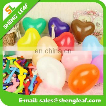 The Heart shape semitransparent latex balloon with coloring