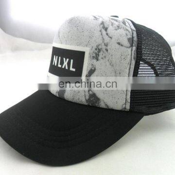 Solid Colors Adjustable Strap Small Braid in Black Trucker Cap Mesh Hat photo-6