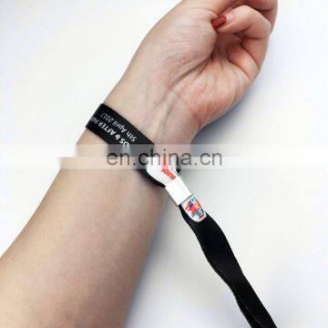 Hot Sale One Use Custom Wristband/fabric Festival Wristband/polyester Wristband for Event photo-5