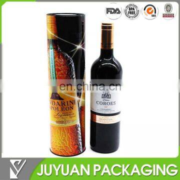 Wine packaging tin boxes with metal tin lid and bottom