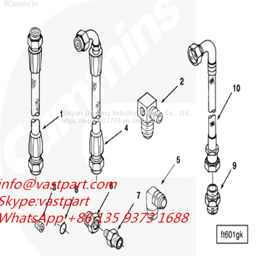 Cummins QSK50 engine  Flexible hose 3175318