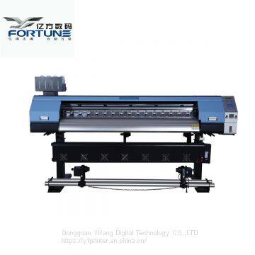 2019 Hot Printer YF-1700S ECO SOLVENT PRINTER  with One DX5 head, usd Eco-Solvent Ink, printing width:1600mm, can print Vinyl, Flex Banner, Mesh, One Way Vision, Paper, Textile, Wall Paper,  Coated Banner, Photo Paper, etc.