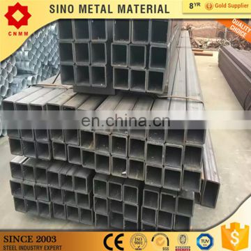 sizes 2mm wall thickness astm a53 hot rolled square tube ss400 rectangular steel pipe