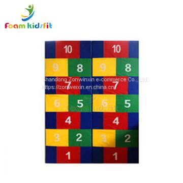 High density EPE foam waterproof kids soft play digital folding mat