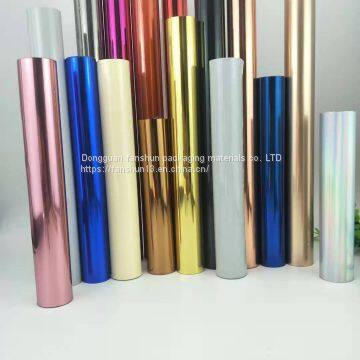 Hot sale universal gold and silver color bronzing paper color laser electrified aluminum AET superplastic bronzing film can be customized