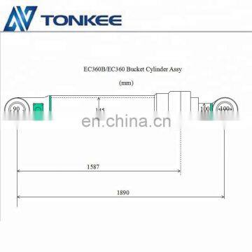 Excavator EC360B bucket cylinder assy 14501282 Cylinder assy