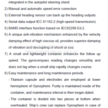 Yokogawa CMZ900B2 GYRO COMPASS (Yokogawa Mercury Free Gyro Compass) photo-3