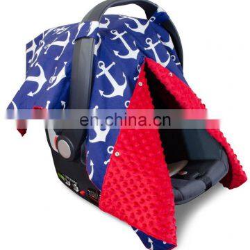 Blue Anchor Multi-use  Carseat Canopy Nursing Cover Carseat Canopy Cover