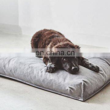 Washable Dog Bed Cushion Soft and Comfortable Fabric Dog Mat With Blanket photo-5