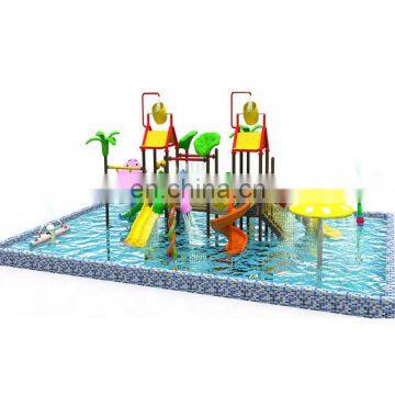 Outdoor or Indoor Swimming Pool With Fiberglass Slide, Children's Recreation Water House