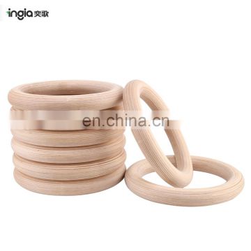 Fitness Door Sit Up Gymnastic Birch Gym Ring for Home Use Customized