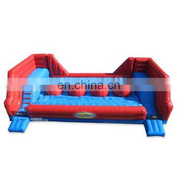 Red Inflatable Wipeout Jump Big Baller Obstacle Sport Game Inflatable Wipe Out Jumping Balls Games photo-2