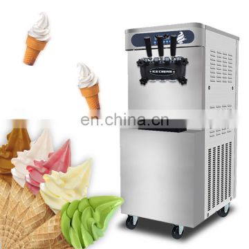 Wholesale quick cooling 3 flavor 3 in 1 soft serve ice cream machine