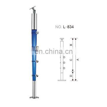 Glass Rail Balustrade Crystal Indoor Standing Handrail Design photo-5