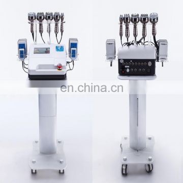 2019 newest 6 in 1 multifunctional cavitation rf lipolaser slimming machine for fat removal