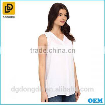 Ladies' Fashion Style High Quality Summer Casual Lady Blouse