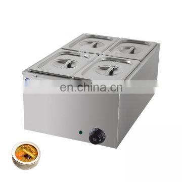 4 pans Electric Hot Food Warmer Buffet Server Bain Marie Stainless Steel Bain Marie Food Warmer For Restaurant and Hotel