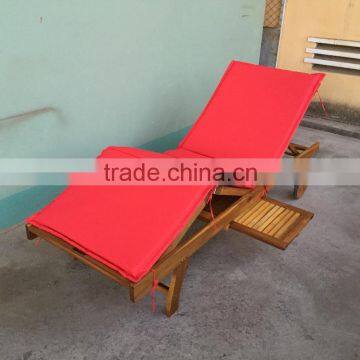 LOWEST PRICE - Acacia Sun Lounger With Table - Sun Lounger With Cushion - Pool Furniture photo-3