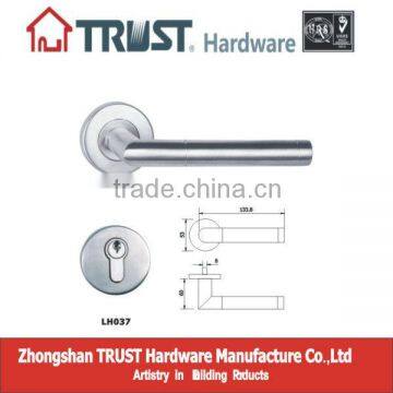 LH037:Trust Stainless Steel Solid Lever door Handle