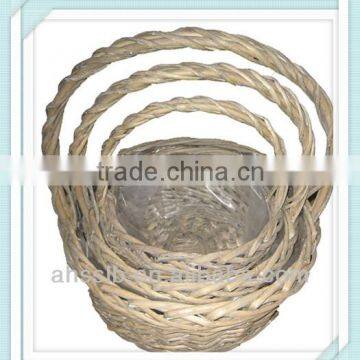 willow basket for plant