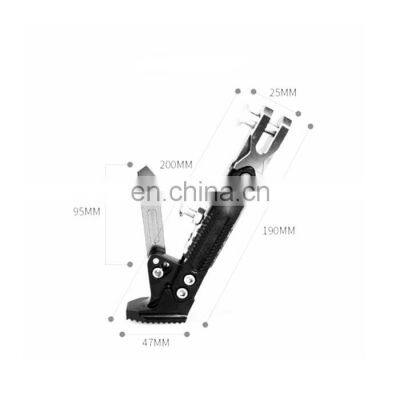 XT Motorcycle Universal Aluminum Alloy Adjustable Kickstand Foot Side Stand Parking Bracket photo-2