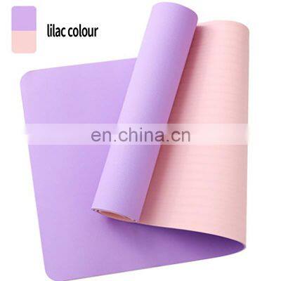 Wholesale Custom New Design 6Mm Custom Thick Gymnastics Tpe Natural Fitness Sports Yoga Mat