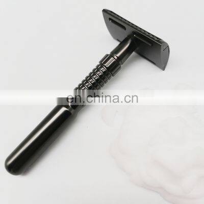 New Arrival Colors Brass Handle Zinc Alloy Razor Head Reusable Classic Safety Razor photo-5