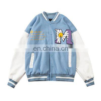 Europe and the United States unisex  thicken cotton embroidery pattern bomber jackets outdoor