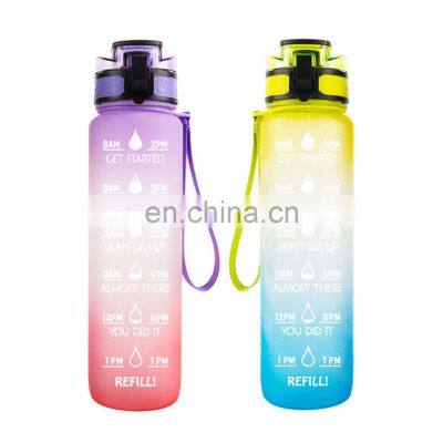 Hot Sales Water Bottle, 1000ml High Capacity Creative Sport Space Fruit Juice Plastic My Water Bottle Bpa Free/