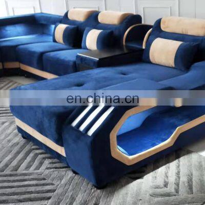 2021 U-shaped Cheap Fabric&Leather Living Room Sofas Sectionals Sofas Set Furniture