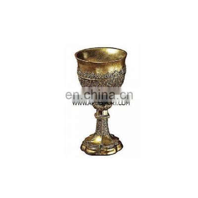 brass antique goblet