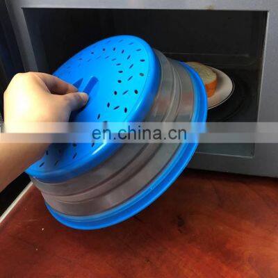 High Quality Collapsible Plate Plastic Microwave Food Dish Cover photo-5