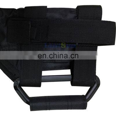 For Jeep JK for Wrangler 2007-2017 Hand Hold Fabric+Aluminum Alloy 2/4 Door Handle Cover Trim Accessories 07-17 photo-5