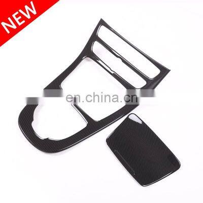 For Mercedes Benz W213 E Class 2016 2017 2018 ABS Plastic Carbon Fiber Color Console Gear Panel Frame Cover Trim Stickers Parts photo-3