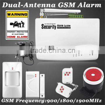 Newest Wireless GSM Anti-theft Home Security Dual Antenna Gsm Alarm System With Russian/English Voice Prompt