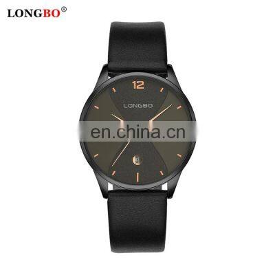 LONGBO 7315 Ready To Ship Couple Watch Original Quartz Men And Women Leather Custom Logo Watches