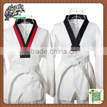 Hotsale martial arts wear ribbed fabric WTF Taekwondo Uniforms