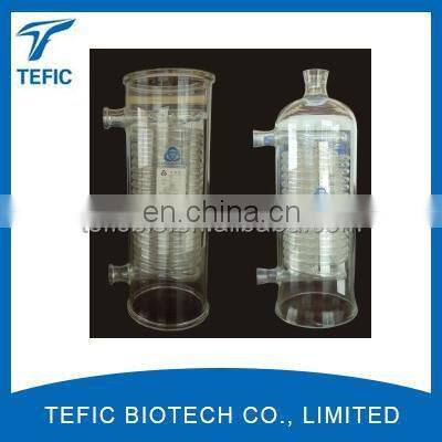Glass Coiled Inner Tube Condenser for Sale, Glass Water Heat Exchanger, Cheap Reflux Condenser photo-2