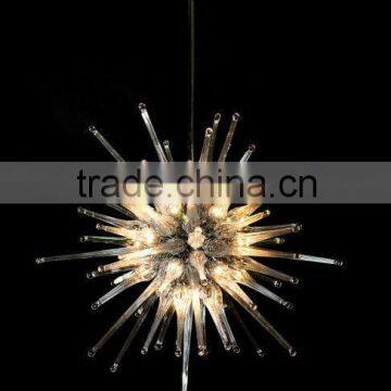 Elegant Hand blown Clear Glass Chandelier