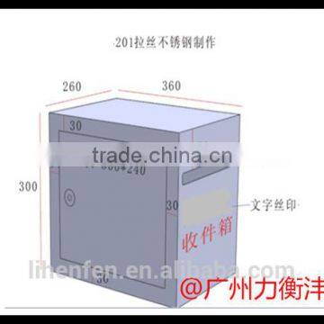 good quality stainless steel letterboxes for credit card in the bank wholesale