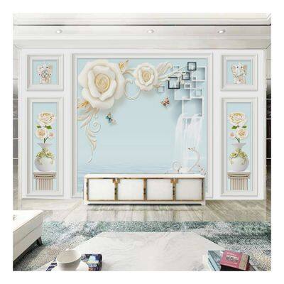 Printed Wall Mural Eco-friendly Interior Decorative Soundproof 3D Wall Mural Dropshipping photo-3