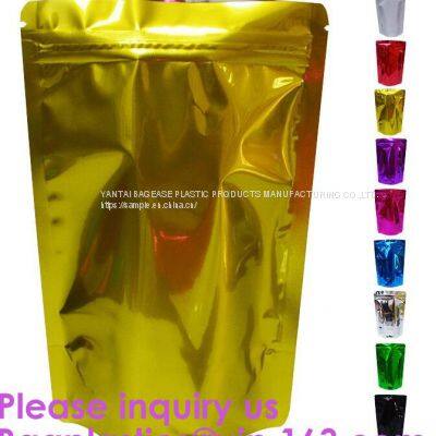 Doypack Matte Mylar Packaging Bag Black Plastic Aluminum Foil Smell Proof Mylar Coffee Zipper Lock Bags photo-5