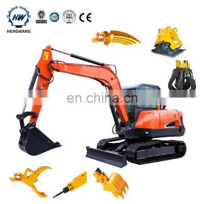 Hengwang HW60 China Crawler Excavator Manufacture 6 ton Mini Excavator Crawler Excavator For Sale