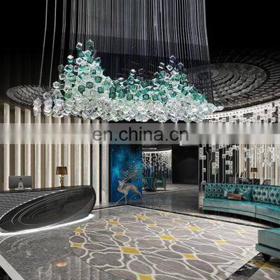 HUAYI Hotel Project Unique Design Specialized Hotel Customized Modern Chandelier Pendant Light photo-2