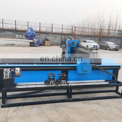 Table Pipe Tube Tank Sheet Plate Profile CNC Plasma Cutting Machine Desktop Type With Rollers Tracks Guide 1560 1530 photo-5