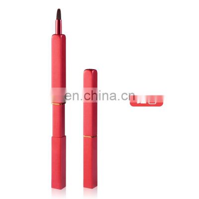 Hot selling Retractable Custom Logo Color Changeable Refillable Portable Synthetic Private Label Lip Brush