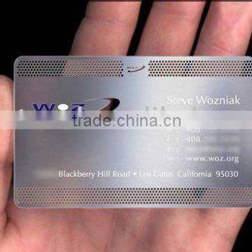 Sleek looking metal business card