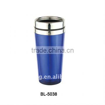 16oz double wall stainless steel travel mug ,auto mug,car mug,transparent mug